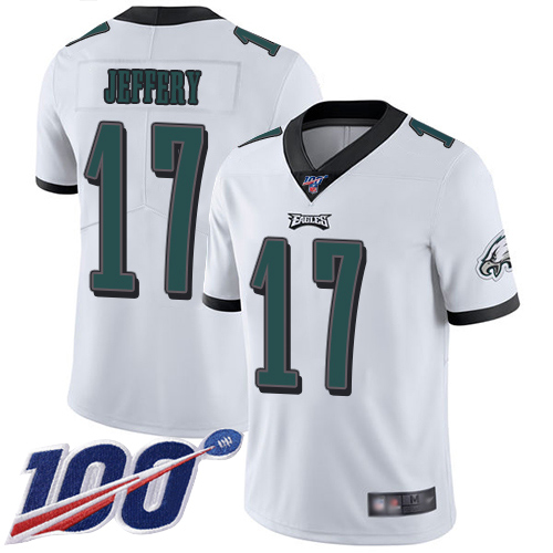 Men Philadelphia Eagles 17 Alshon Jeffery White Vapor Untouchable NFL Jersey Limited Player Season